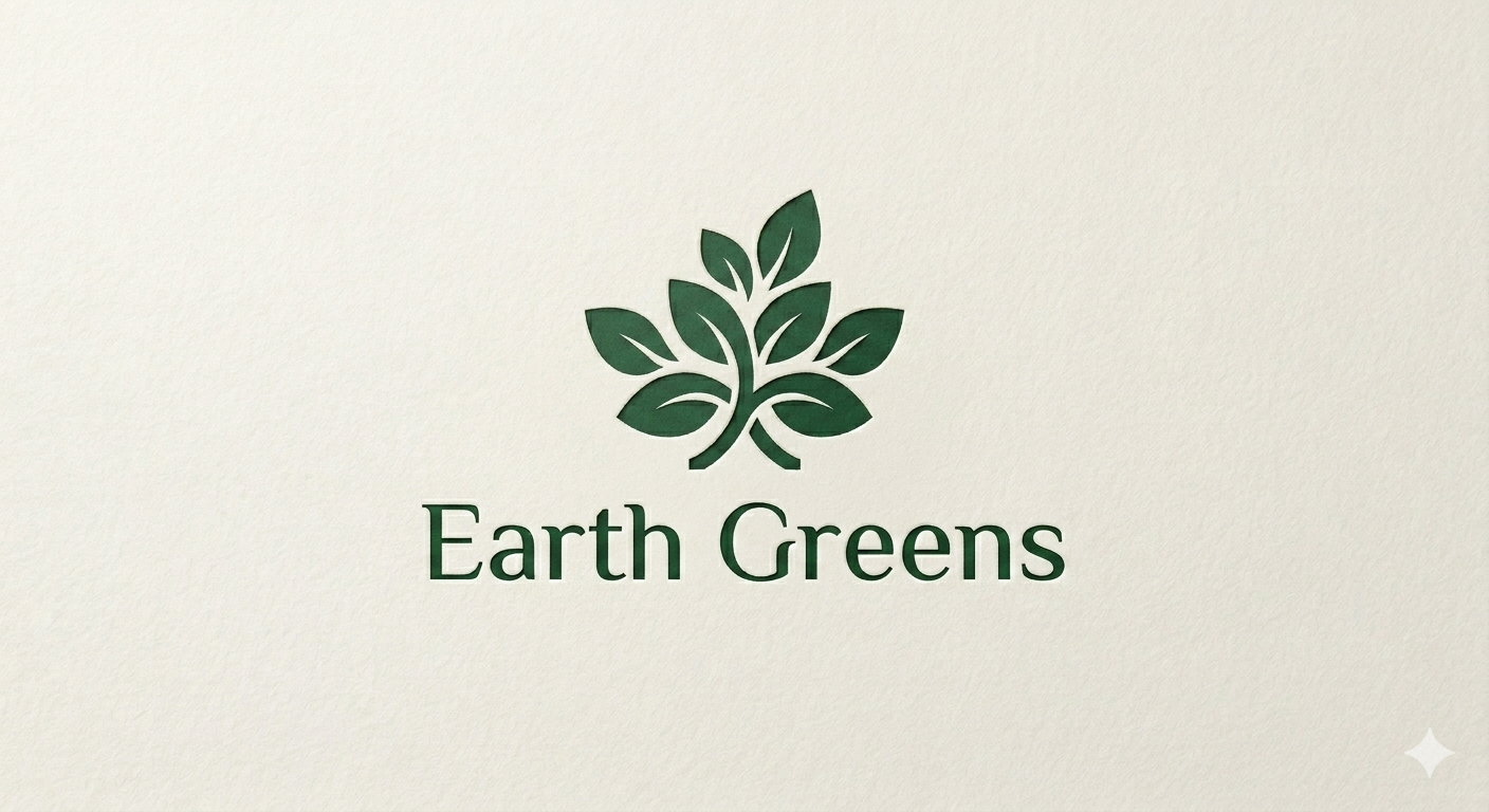 Earth Greens botanical product packaging