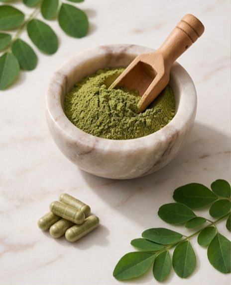 Moringa Powder Capsules – Pack of 2 (200 Vegan Capsules)